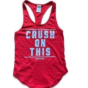 VS PINK Red Tank Top